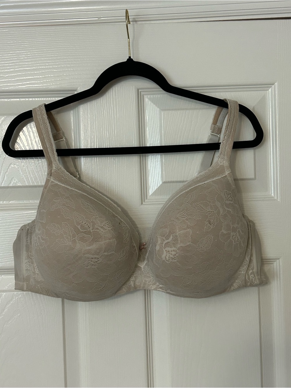 Cacique A/O LL BAL Modern Lace Bra - Nude Underwire - Size 46D